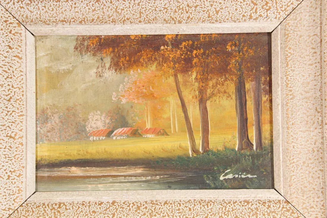 Antique French Provincial Oil on Canvas Painting - 2