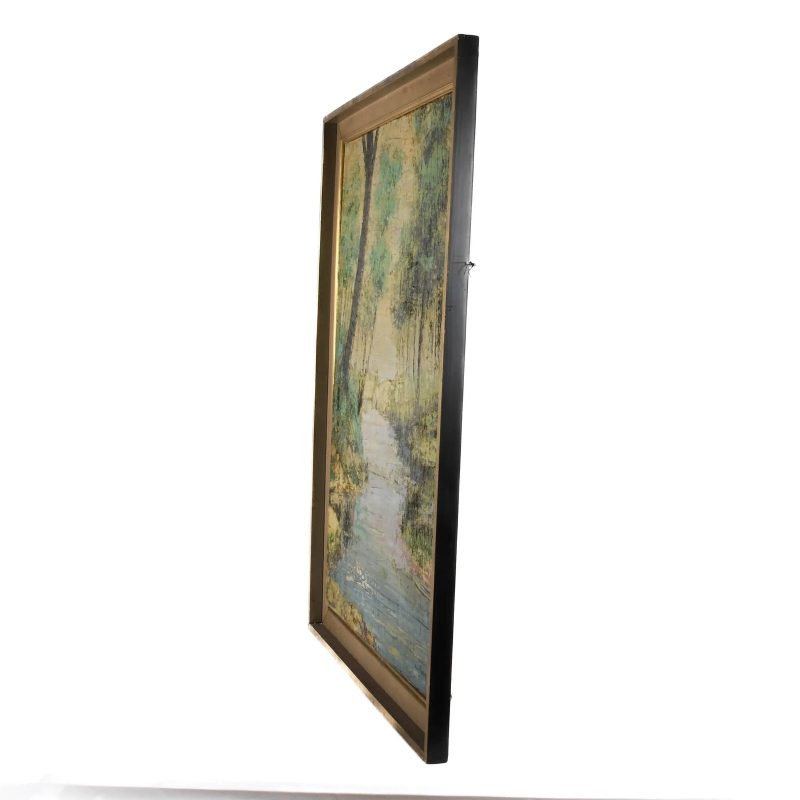 Framed Signed Peaceful Creek Oil on Canvas by Pereda - 5