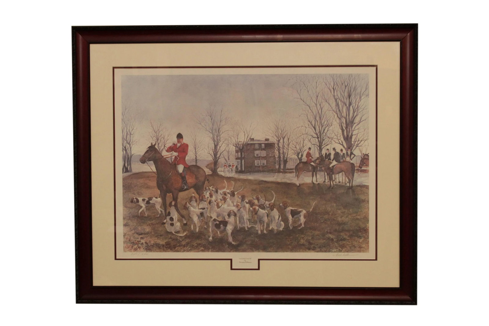 Thomas Williams 'A Good Pack' Limited Edition Signed Fox Hunt Print - 13