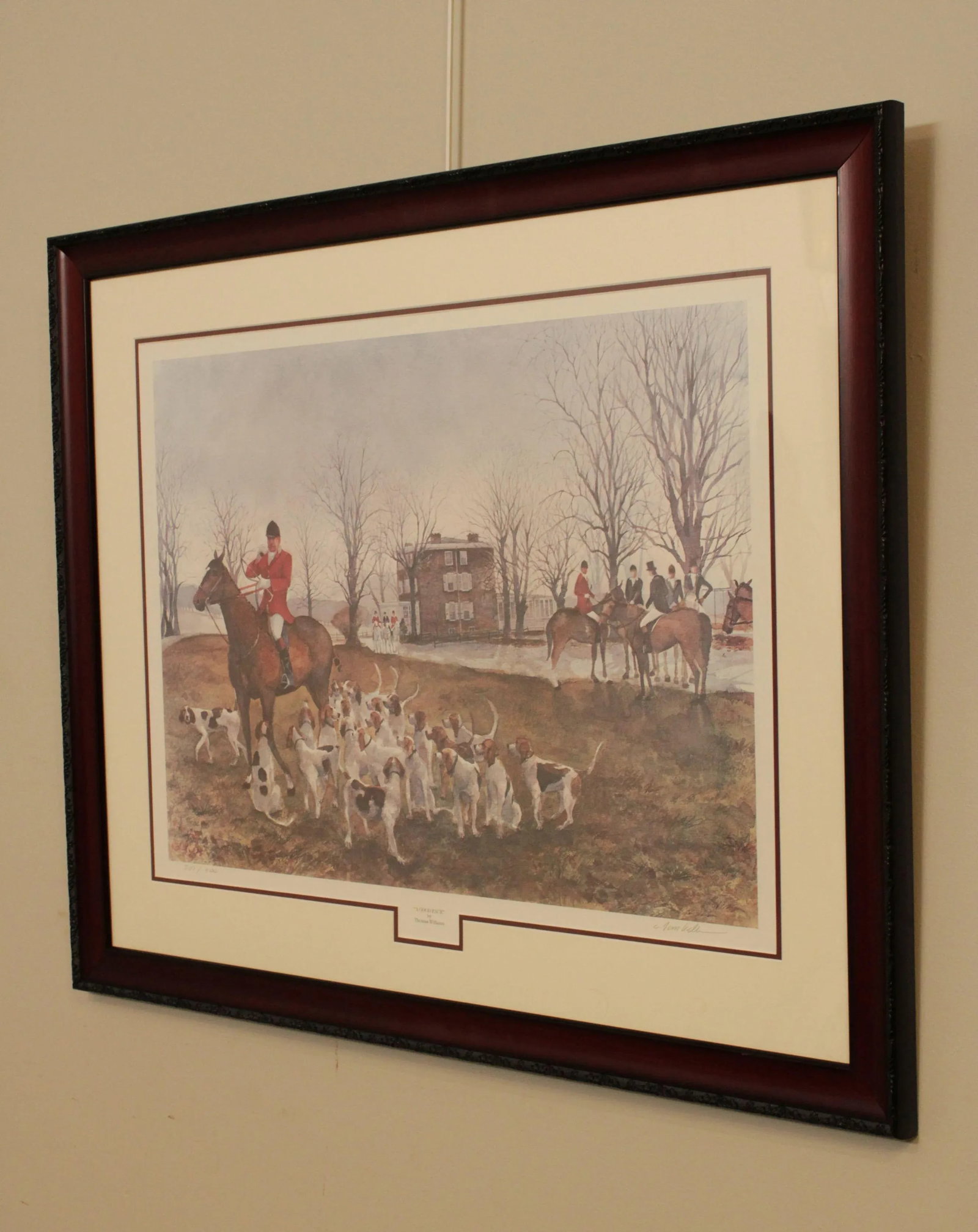 Thomas Williams 'A Good Pack' Limited Edition Signed Fox Hunt Print - 7