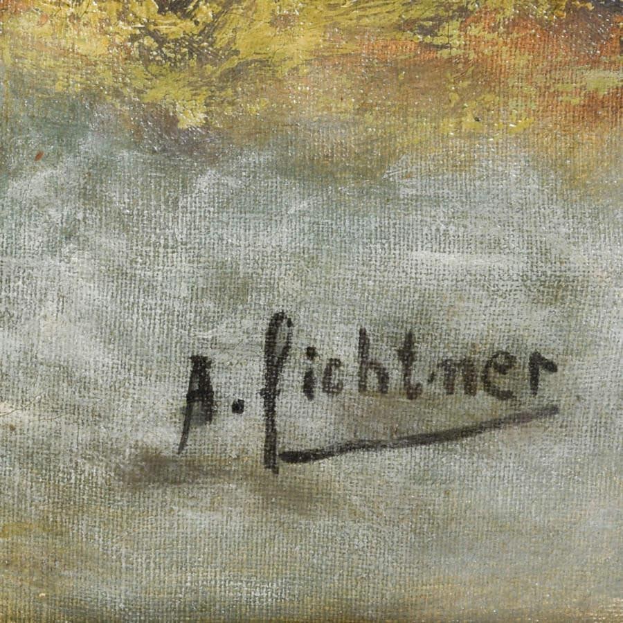 Framed Signed A. Fichtner Roaring River Landscape - 6