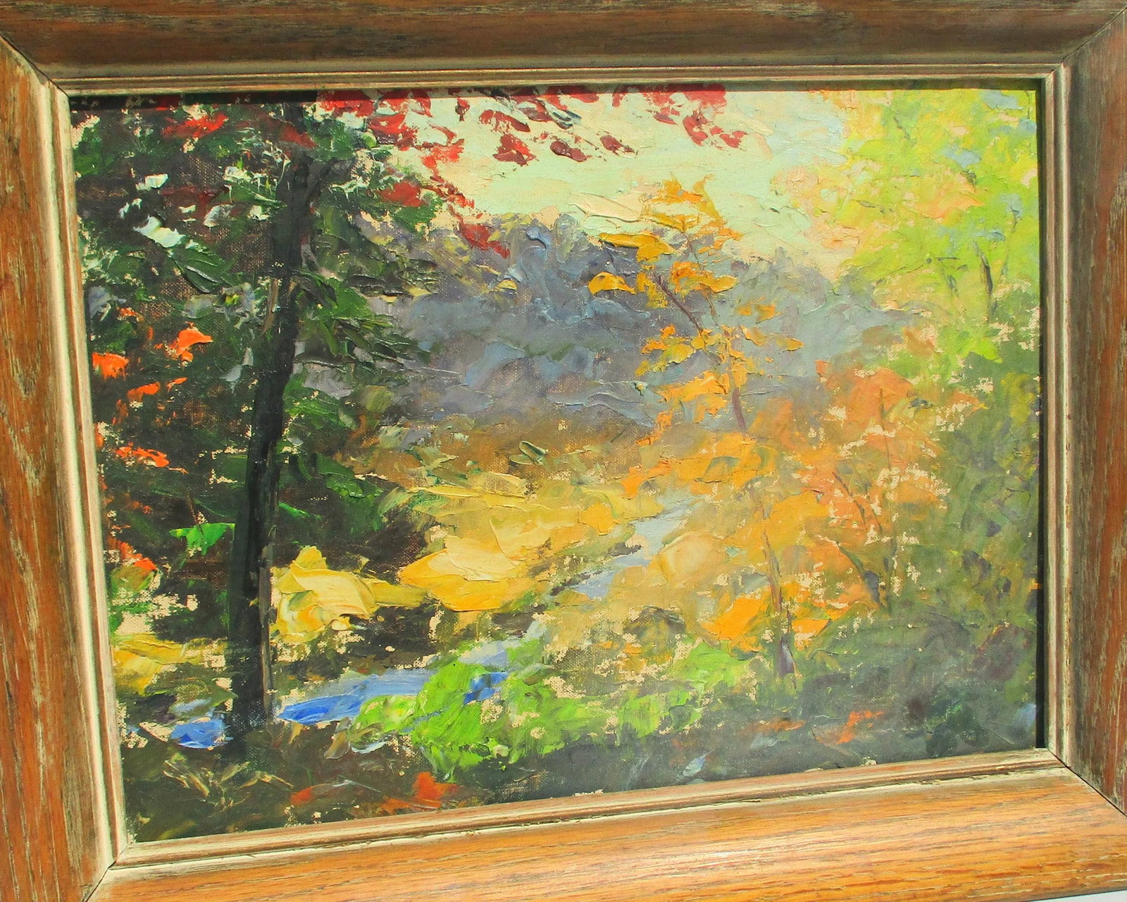 Mid-Century Painting of Autumn Valley - 2