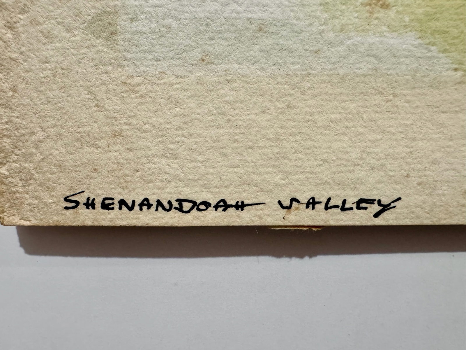 Henry Emil Salloch Original Watercolor on Paper Shenandoah Valley, Va. 1944. - 4