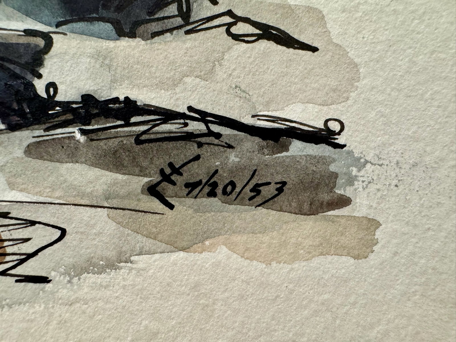 Henry Emil Salloch Original Watercolor on Paper Cape North, Ns, Canada. 1953. - 5