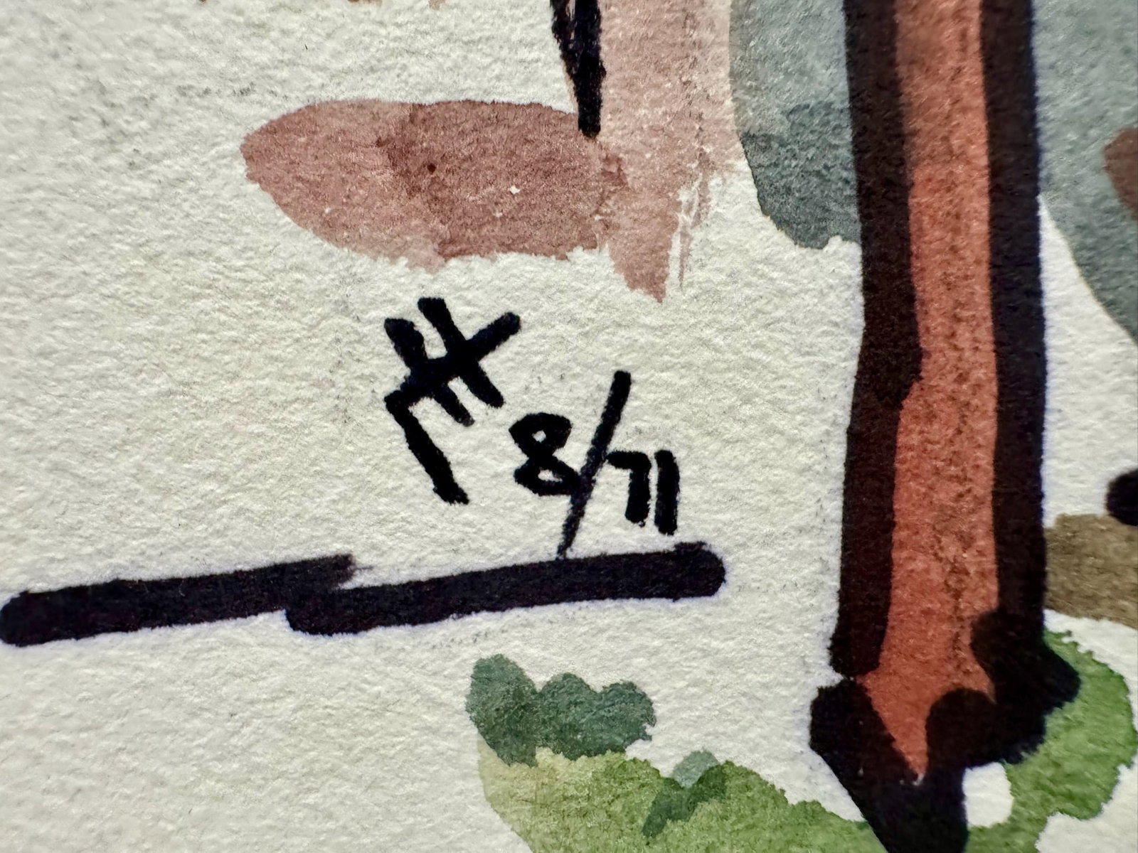 Henry Emil Salloch Original Watercolor on Paper Cicero, Il. 1971. - 5