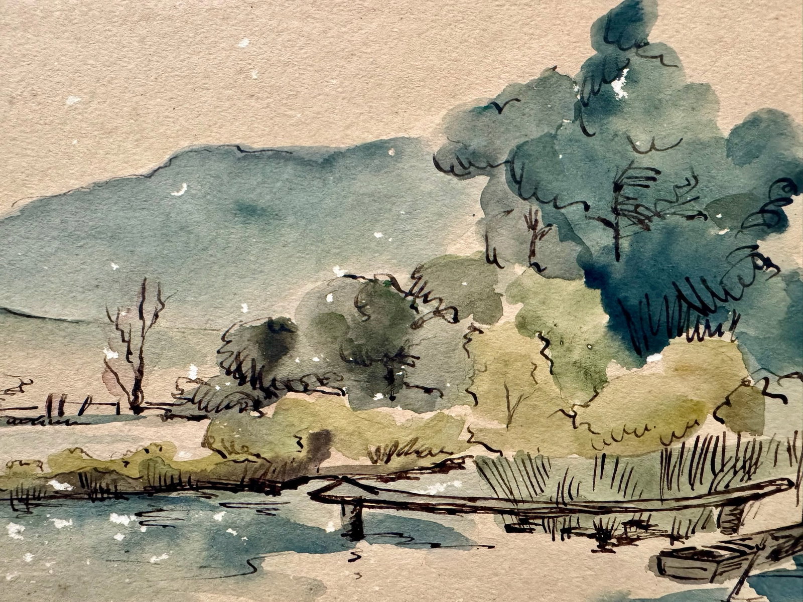 Henry Emil Salloch Original Watercolor on Paper - 3