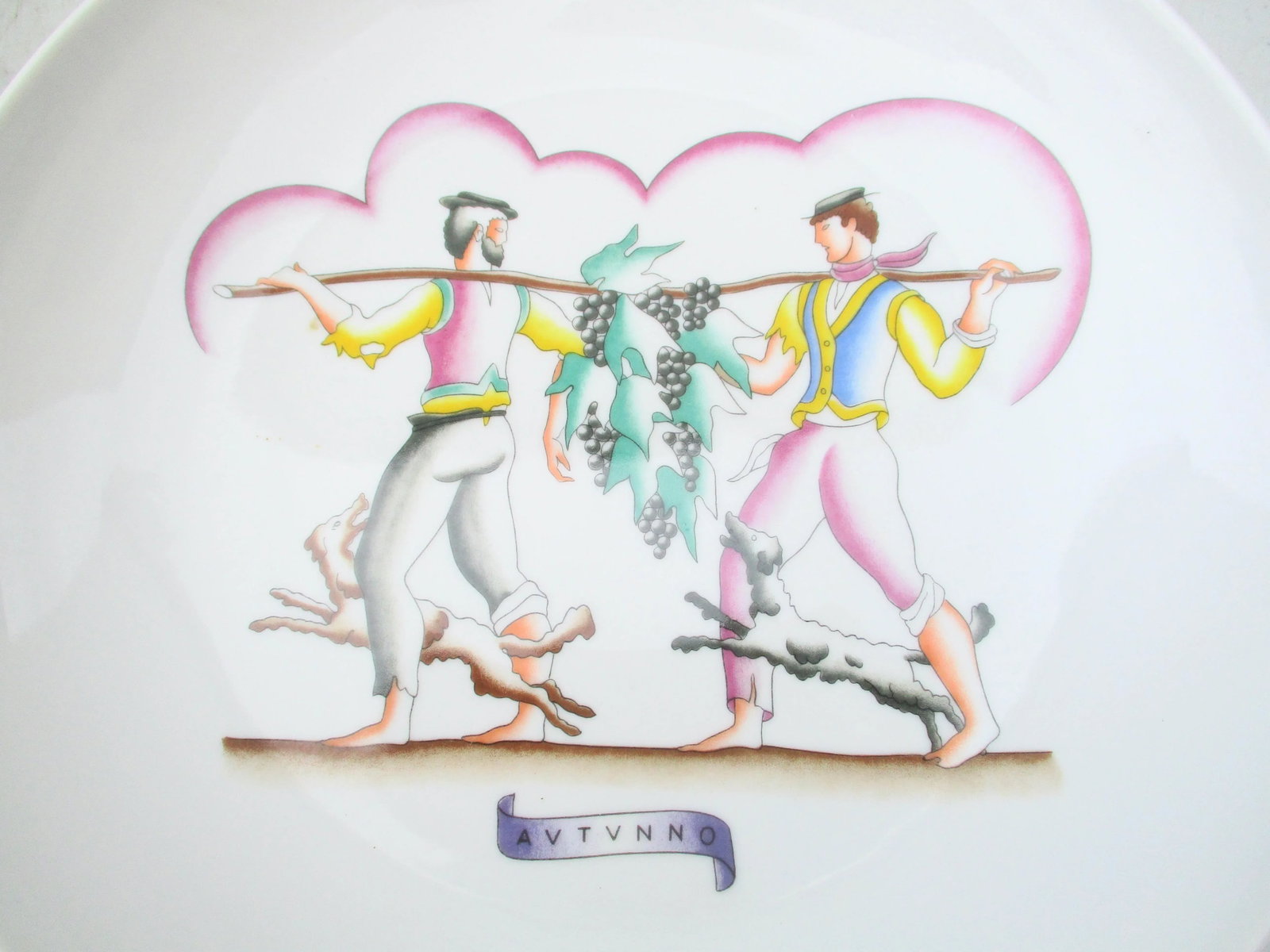 1960s Gio Ponti for Richard Ginori the Four Seasons Plates- Set of 4 - 3