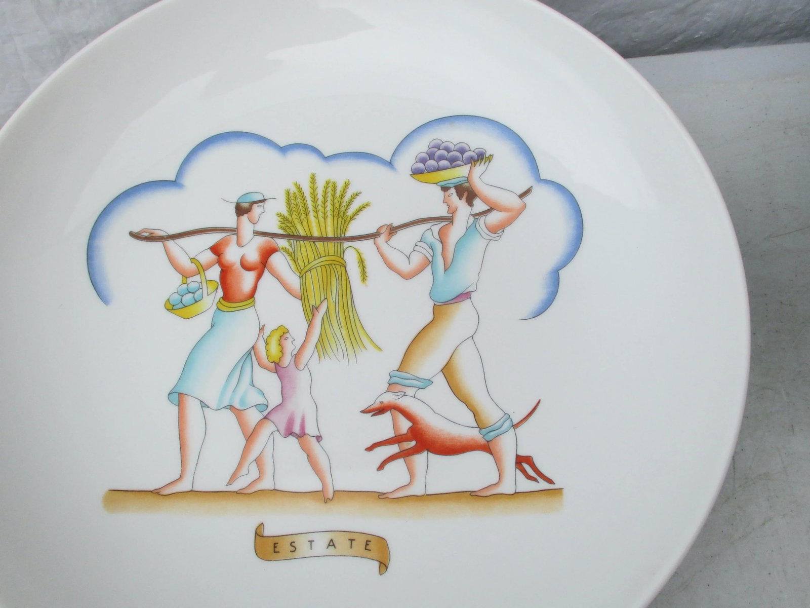 1960s Gio Ponti for Richard Ginori the Four Seasons Plates- Set of 4 - 5
