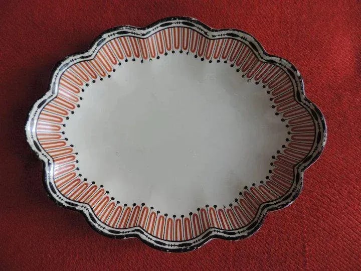 1790 English Wedgwood Creamware Etruscan Pattern Plate - 3