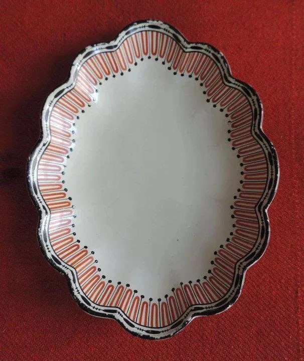 1790 English Wedgwood Creamware Etruscan Pattern Plate - 6