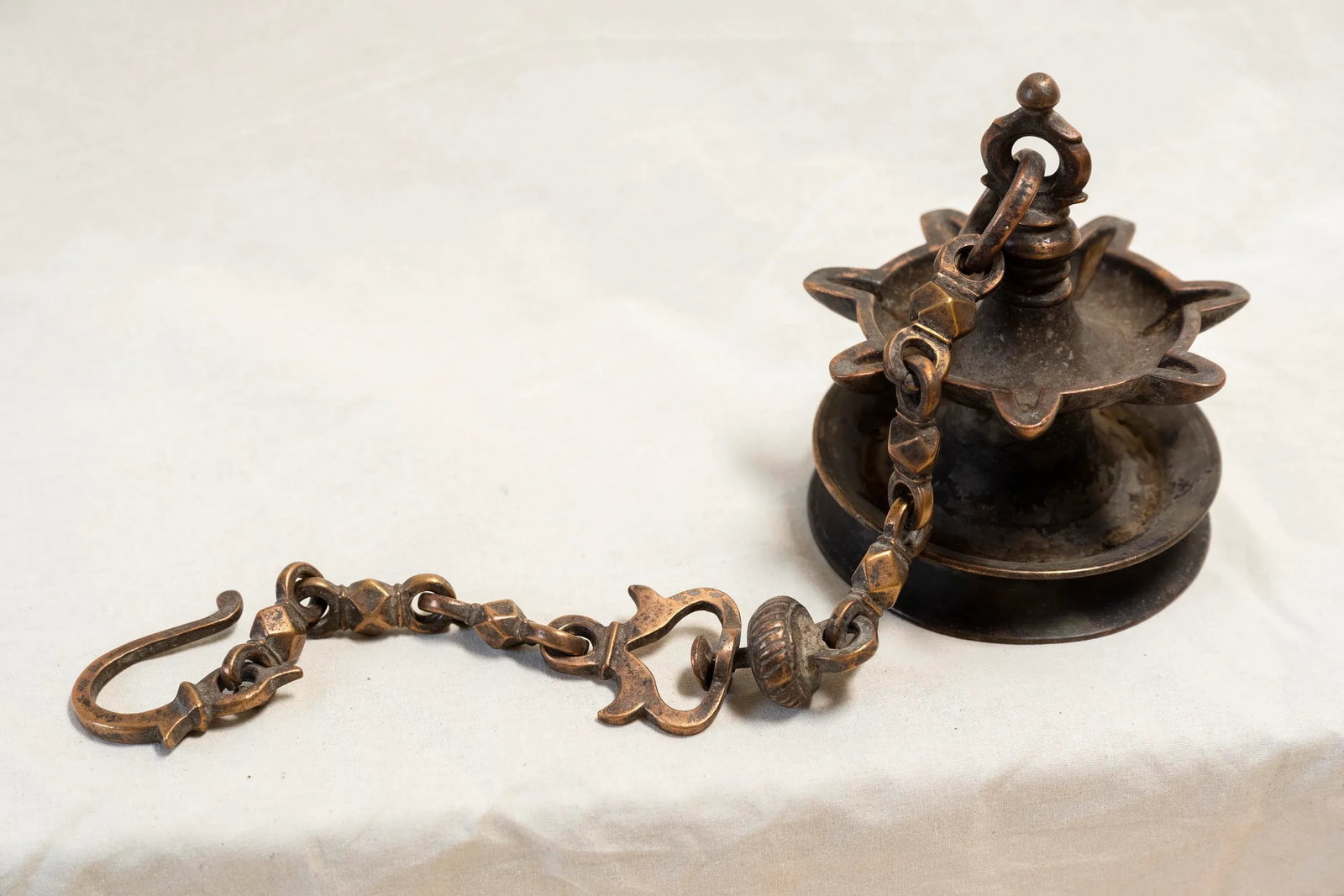18th Century Bronze Oil Lantern - 4