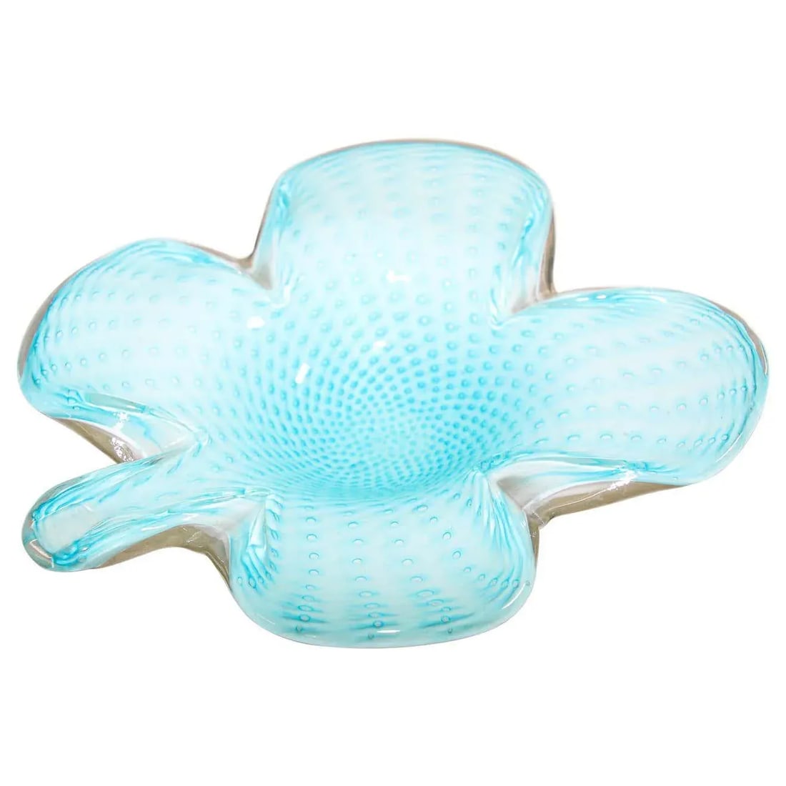 Murano Venetian Hand Blown Turquoise Art Glass - 13