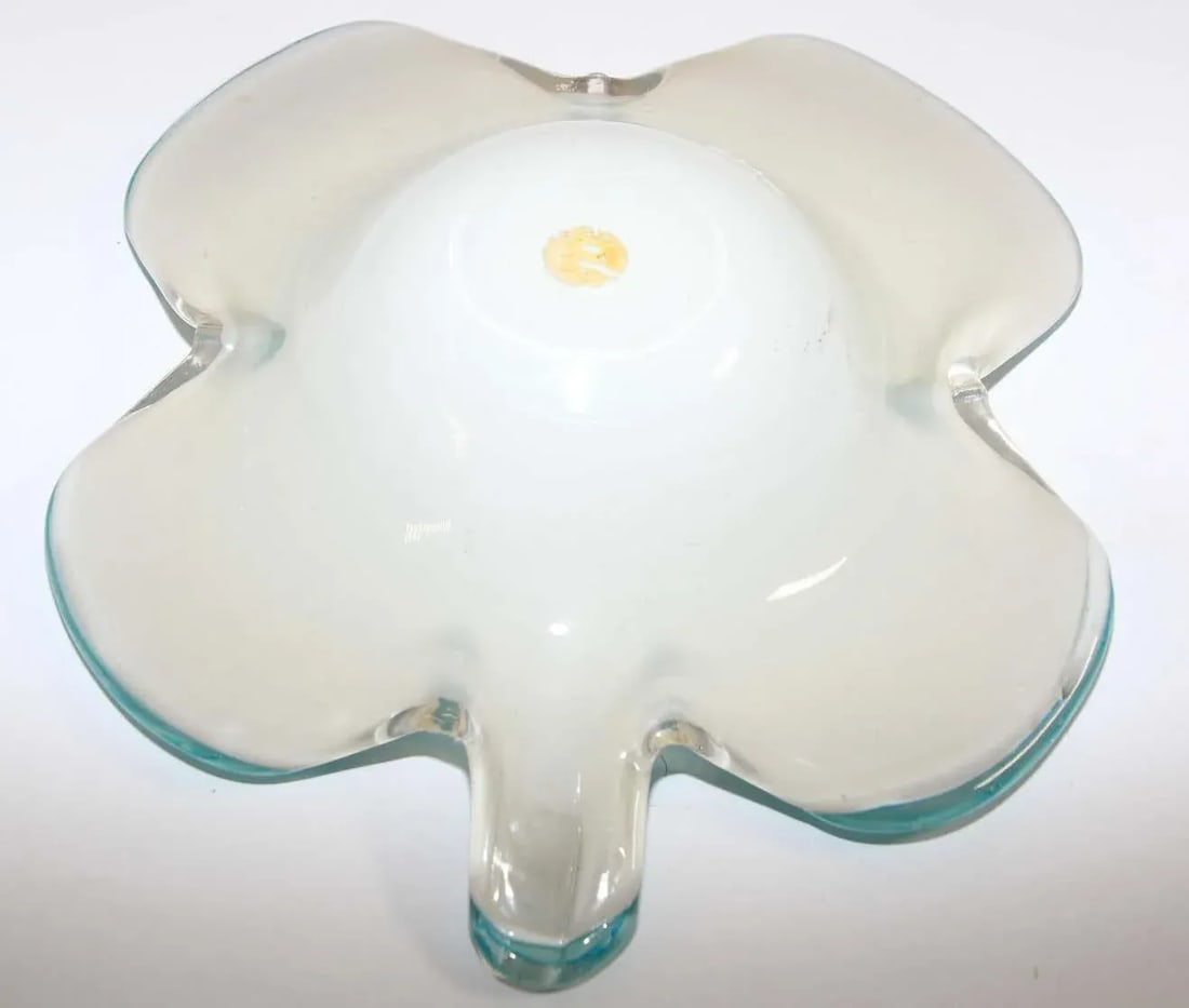 Murano Venetian Hand Blown Turquoise Art Glass - 8