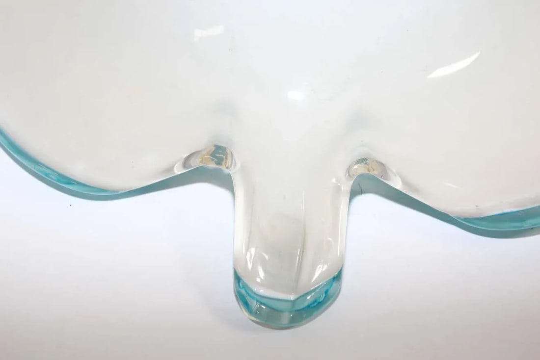Murano Venetian Hand Blown Turquoise Art Glass - 9