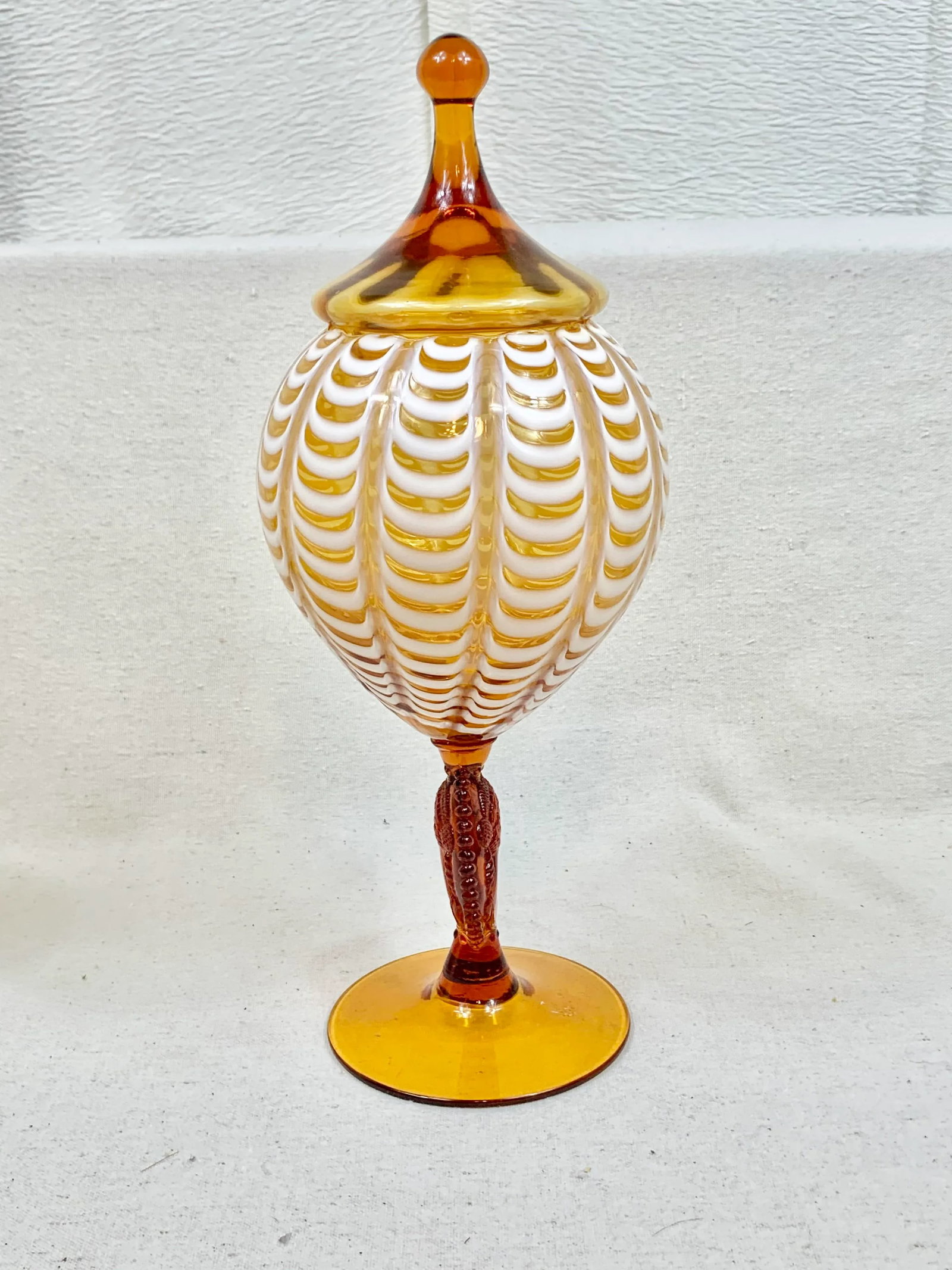 Vintage Murano Glass Lidded Urn - 4