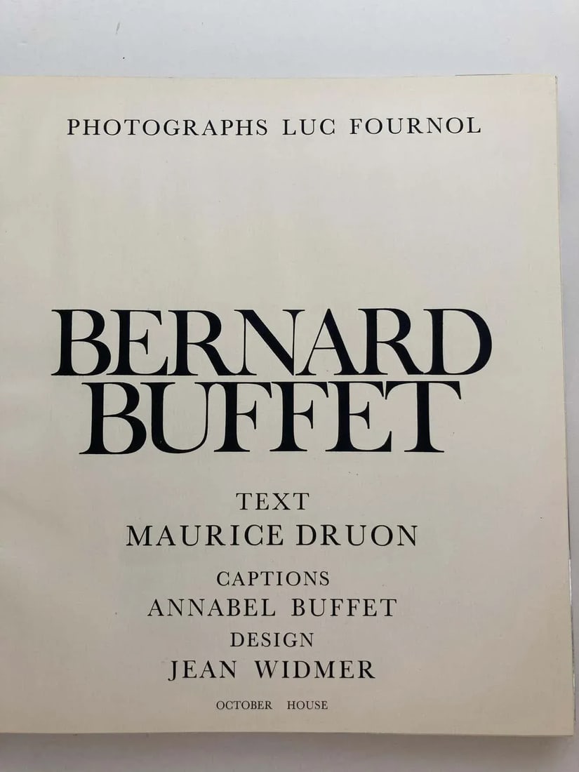 Bernard Buffet Coffee Table Art Collector Book, 1966 - 11