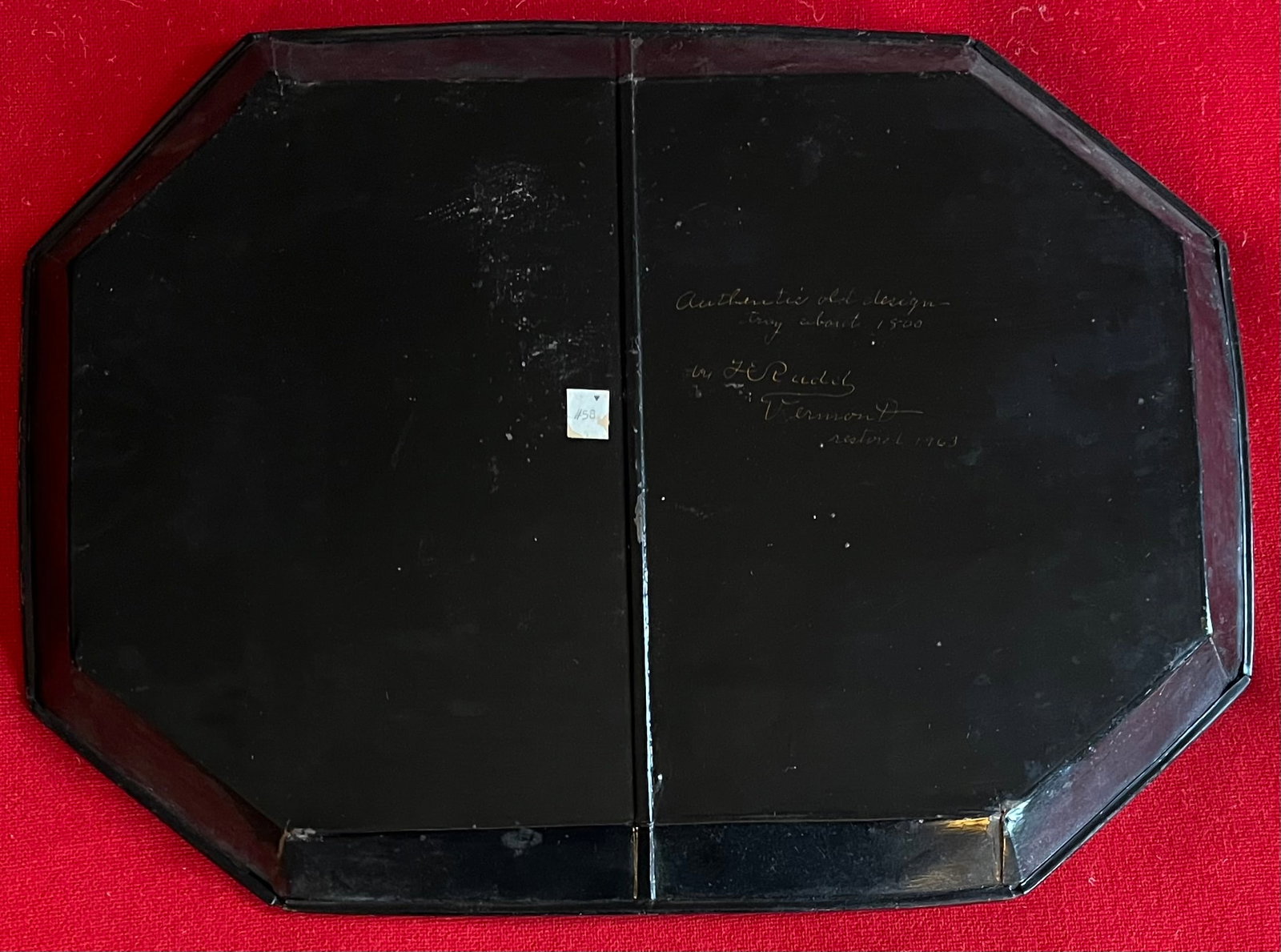 Antique Early 19th Century American Federal Vermont Folk Art Paint Decorated Tole Bird Tray - 8