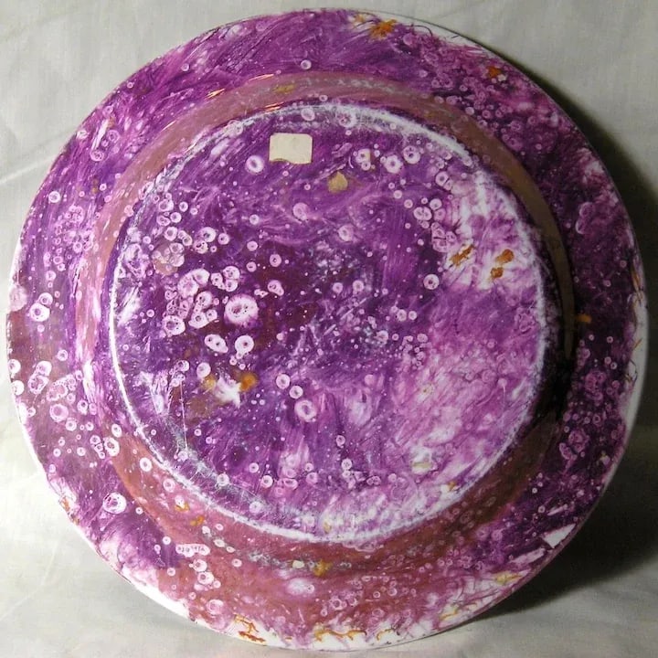 1810 Century English Wedgwood Pink Moonlight Luster Lustre Dinner Plate - 3