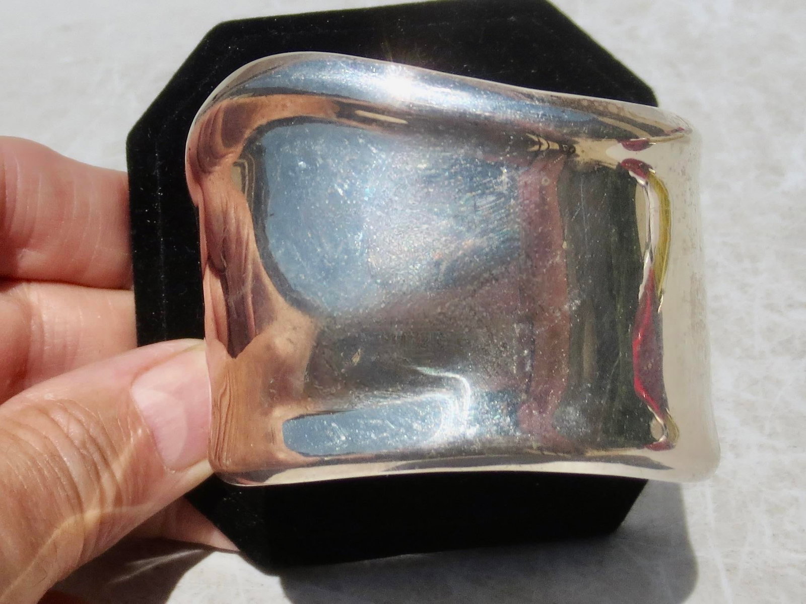 Sterling Silver Modernist Cuff - 5