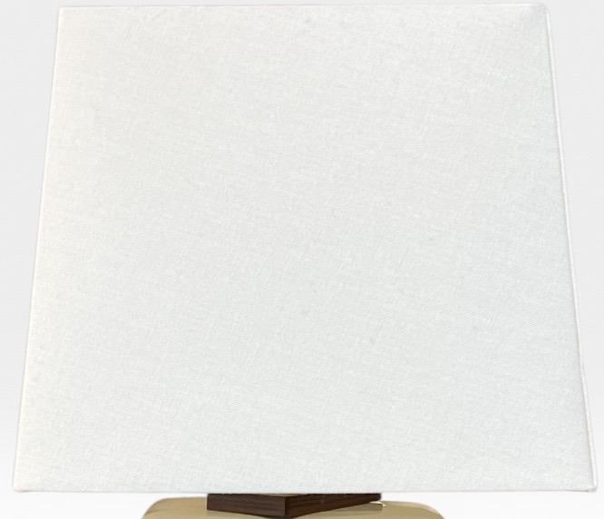 Vintage Lauren Ralph Lauren White Crackle Ceramic Square Table Lamp - 2