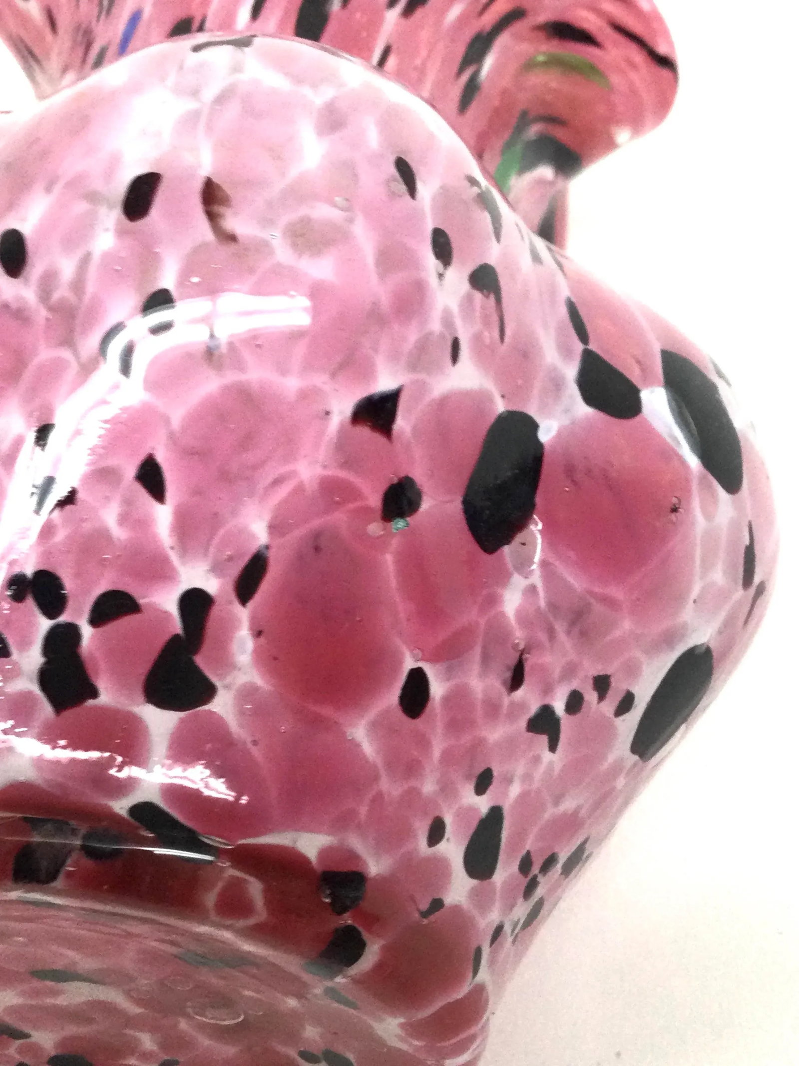 1970s Hand Blown Artisan Glass Bud Vase - 6