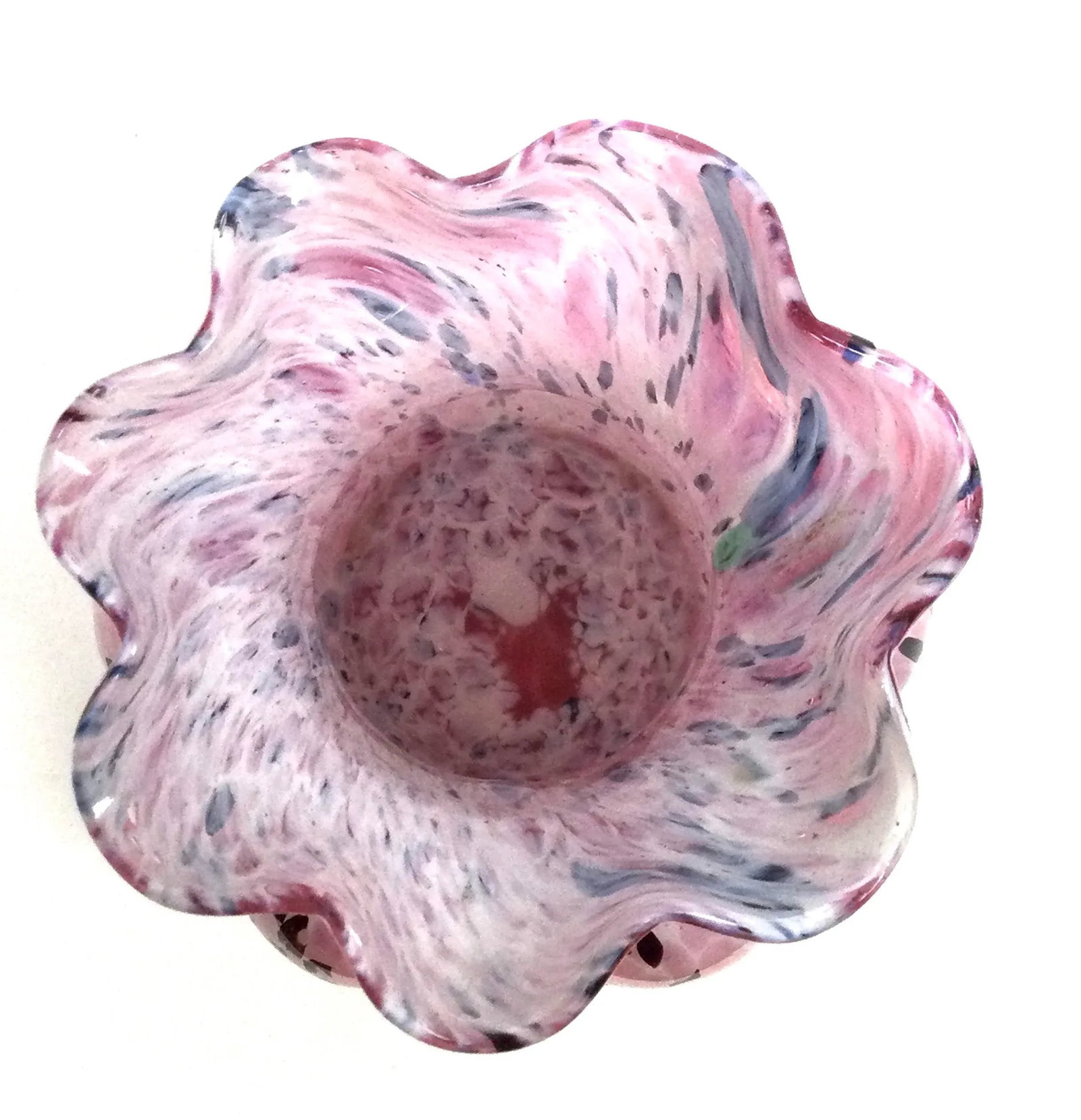 1970s Hand Blown Artisan Glass Bud Vase - 7