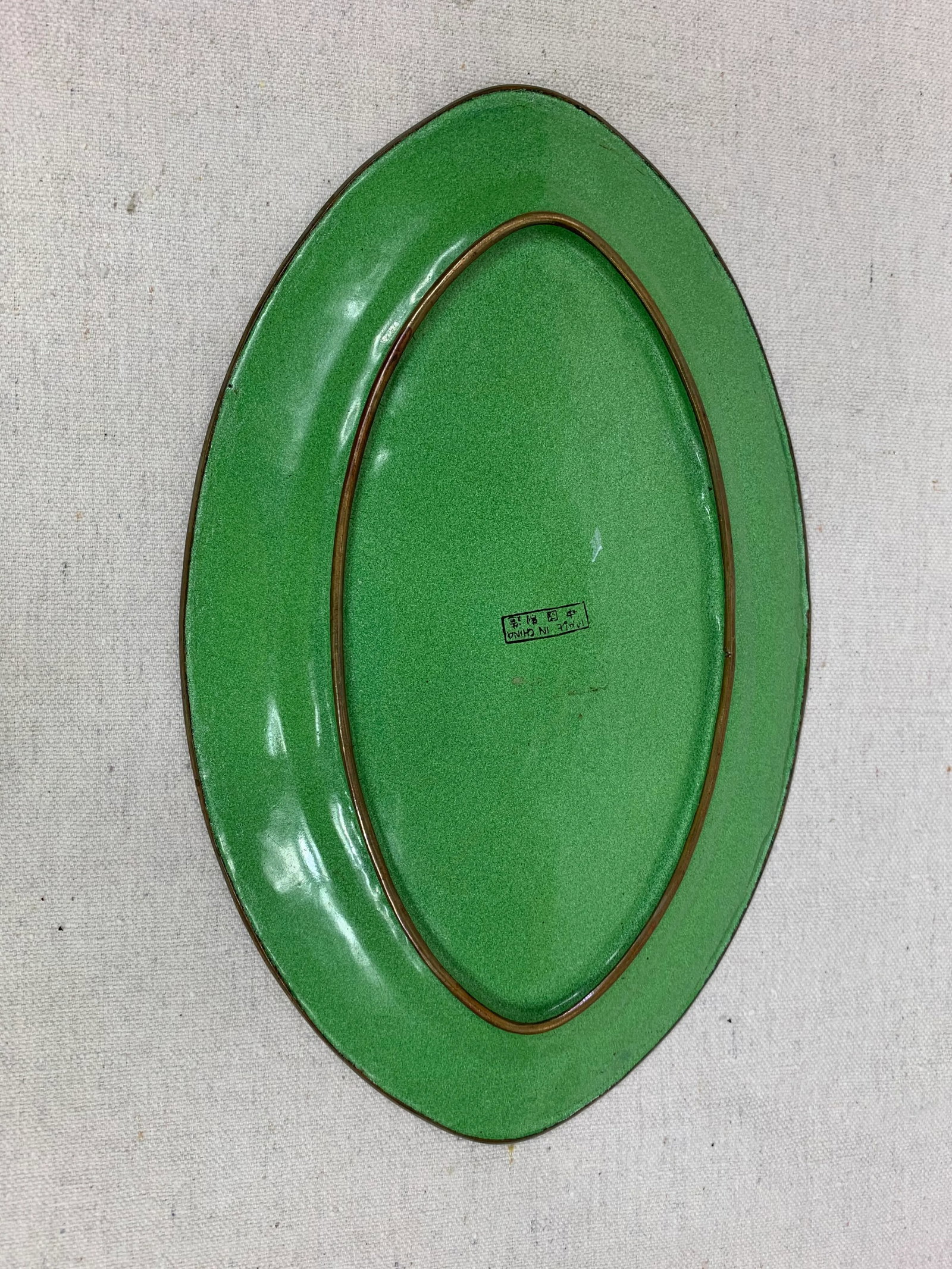 Vintage Pink Canton Cloisonne Tray - 7