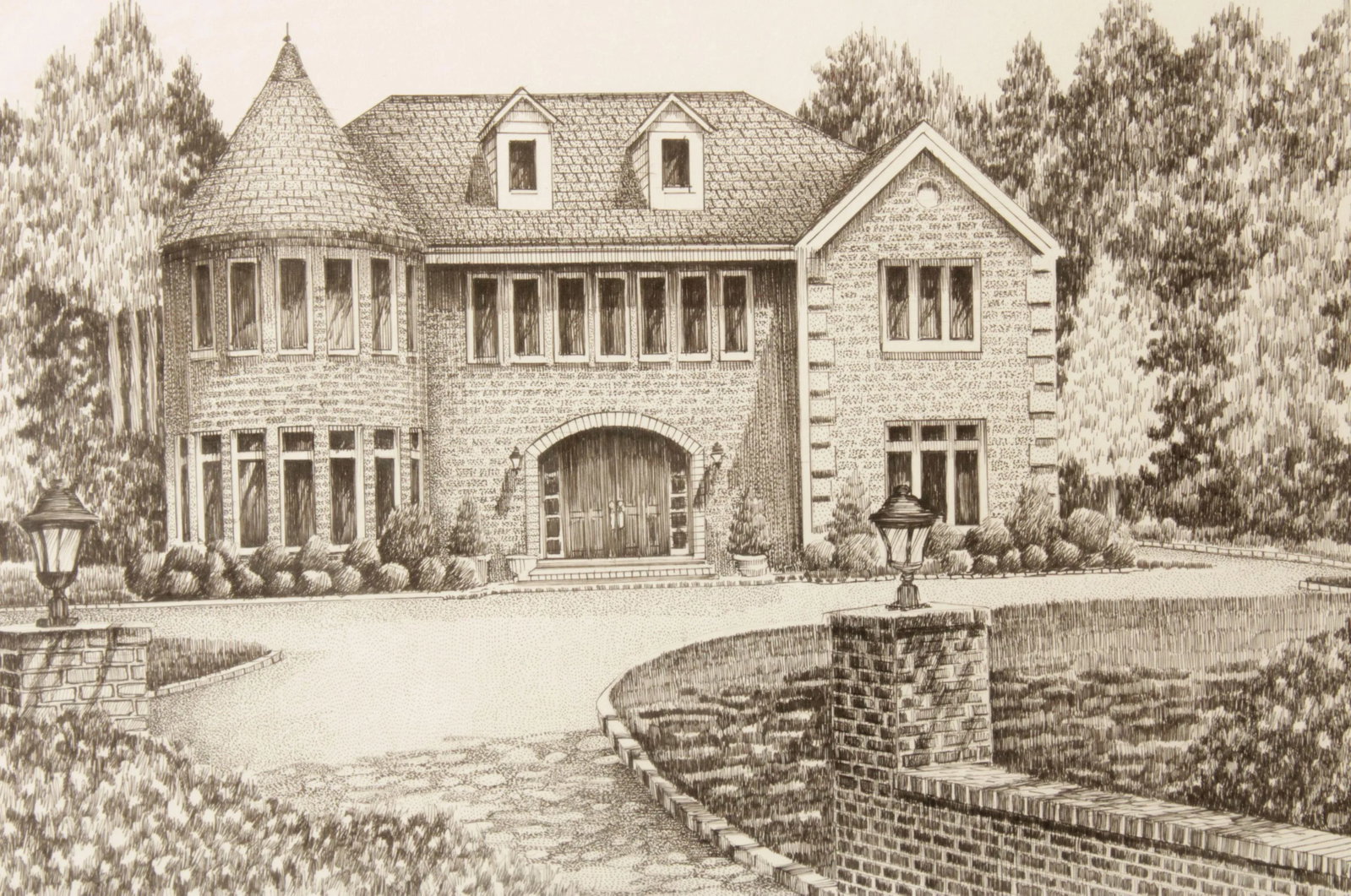 Contemporary Stacy Sideris, Pen and Ink Drawing - 4