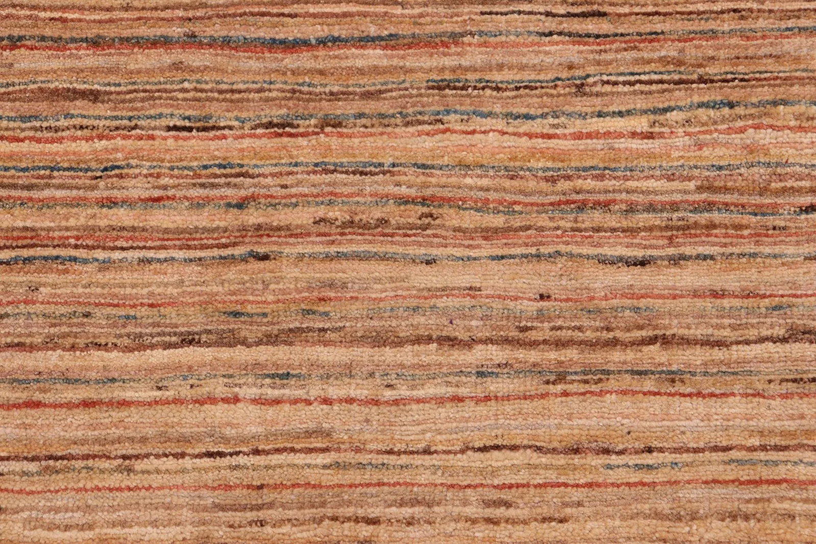 1980s 1980s Boho Chic Beige/Brown Wool Rug - 8'3" X 11'1" - 5