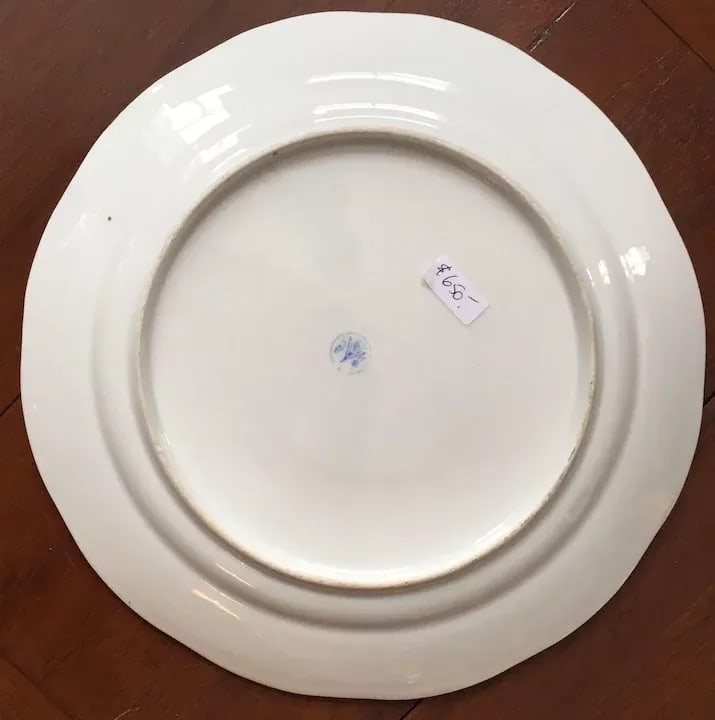 19th Century Continental Porcelain Plate in the Manner of Herend Market Garden - 10