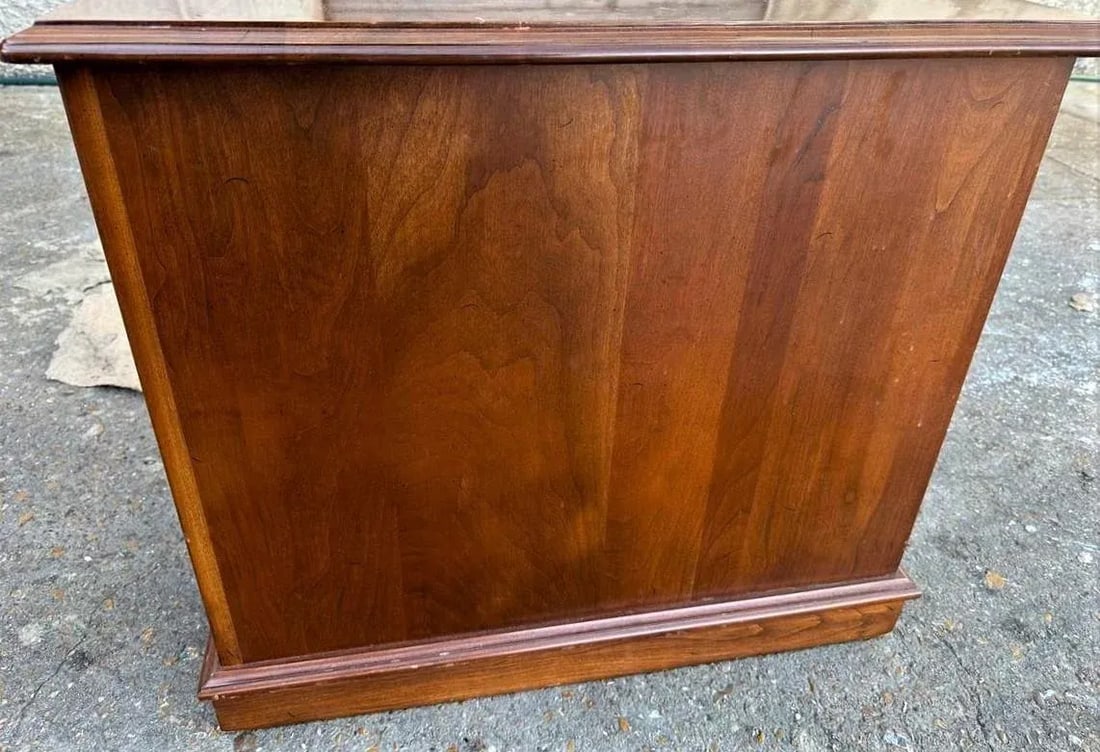 Ethan Allen Cherry Wood Nightstand or Side Table - Vintage Late 20th Century - 3