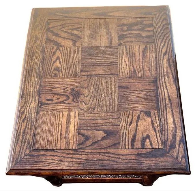 Solid Oak Hammary End Table or Nightstand With Spanish Revival Details - Mid 20th Century - 7