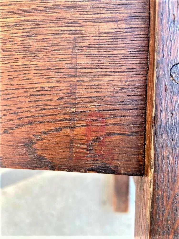 Signed Gustav Stickley Quarter Sawn Mission Oak Chair With New Leather Seat Cover - Early 20th Centu - 11