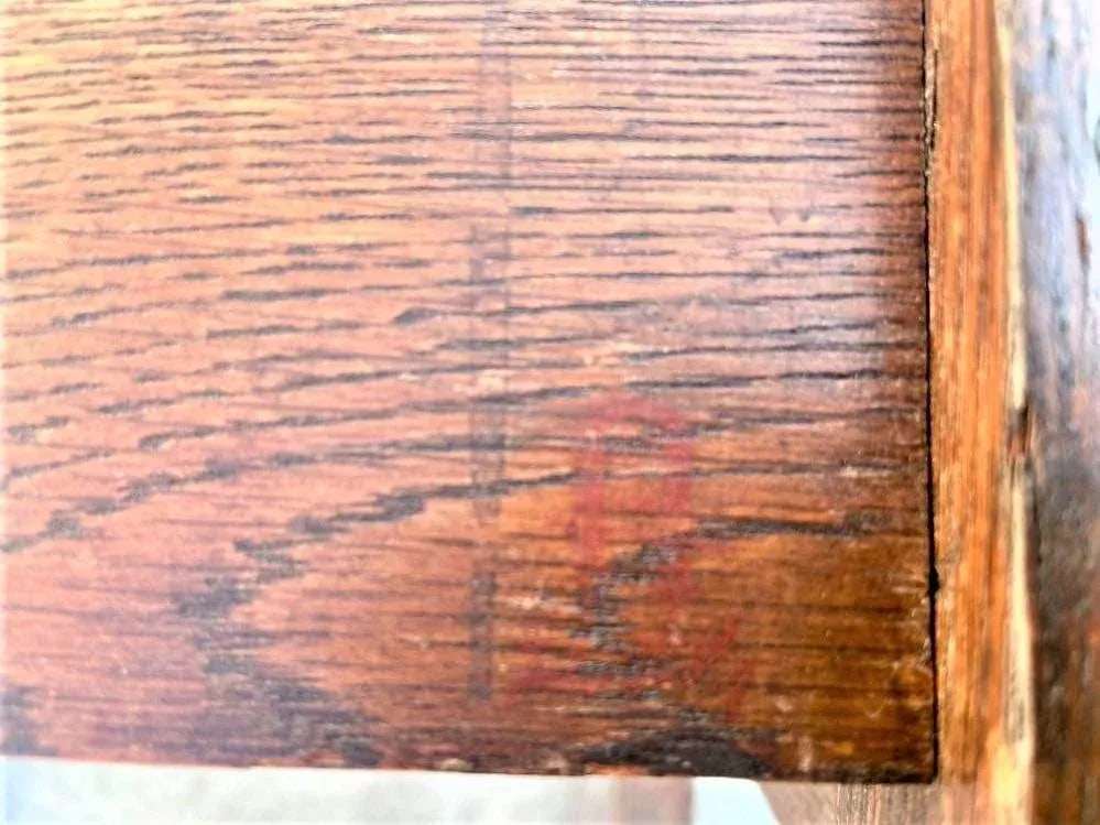 Signed Gustav Stickley Quarter Sawn Mission Oak Chair With New Leather Seat Cover - Early 20th Centu - 12