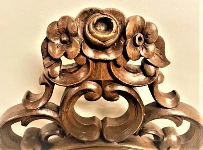 Late 19th Century Carved Rosewood Renaissance Revival Chair With Hair-On Cowhide Seat Upholstery - 2