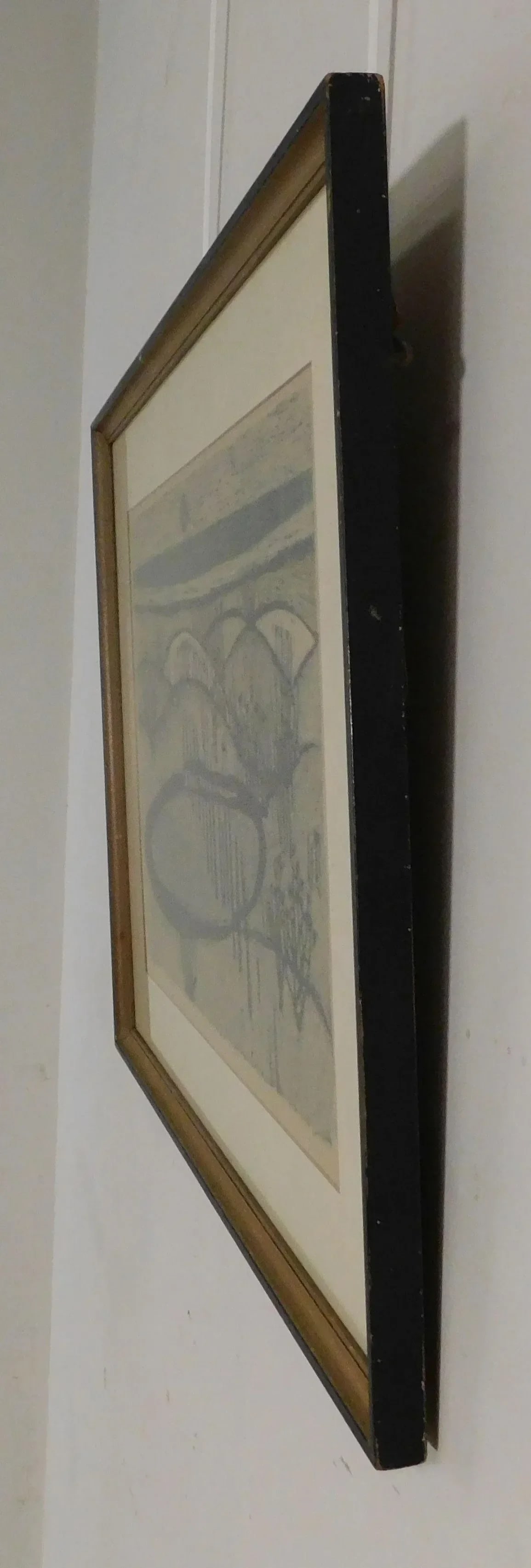 Mid Century Abstract Landscape Woodblock Print - 4