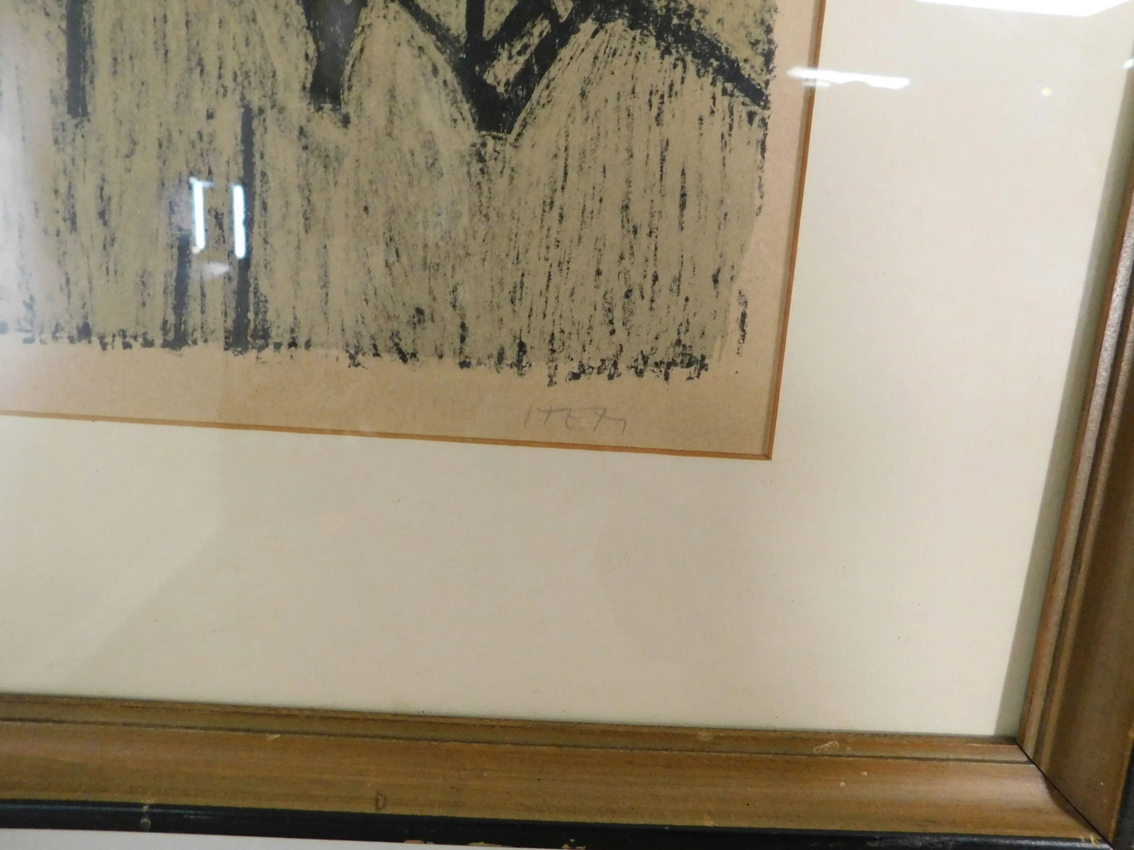 Mid Century Abstract Landscape Woodblock Print - 5