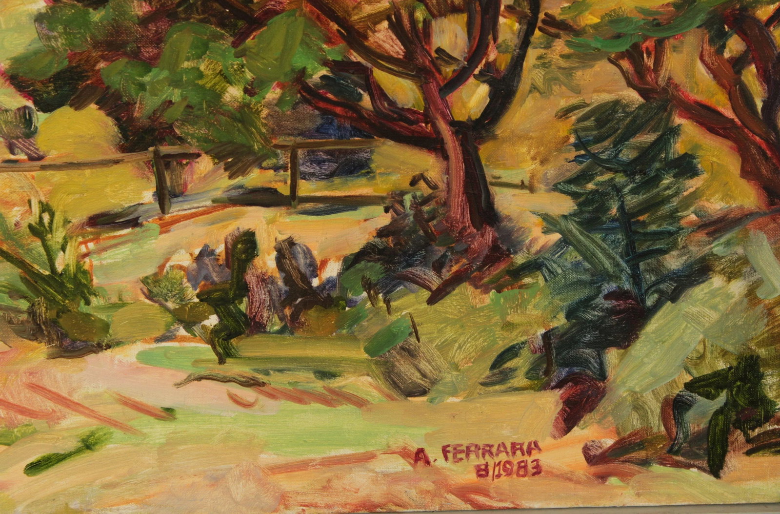 Anthony A. Ferrara 'Couple by River' Original Oil Painting - 8
