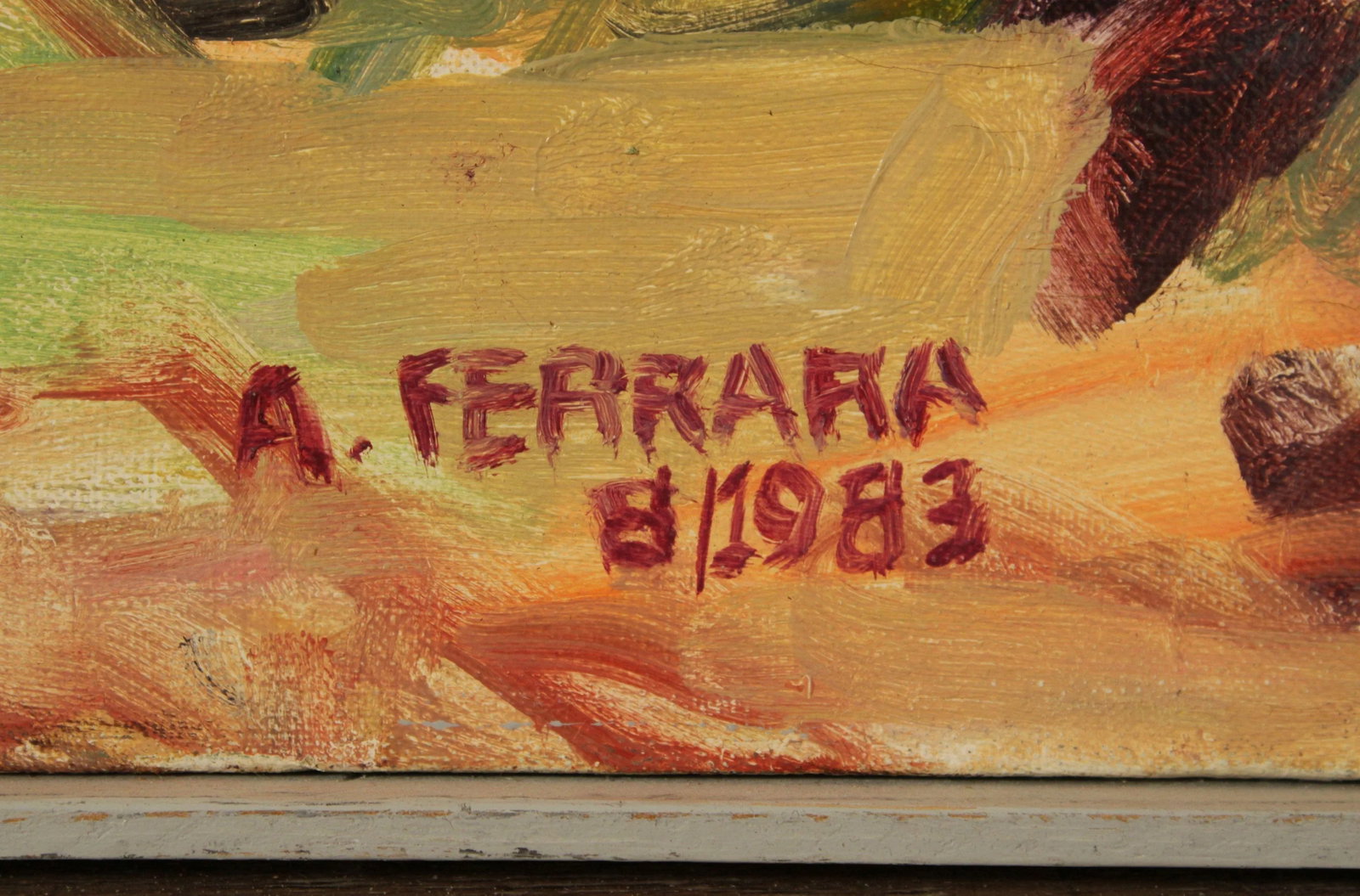 Anthony A. Ferrara 'Couple by River' Original Oil Painting - 9