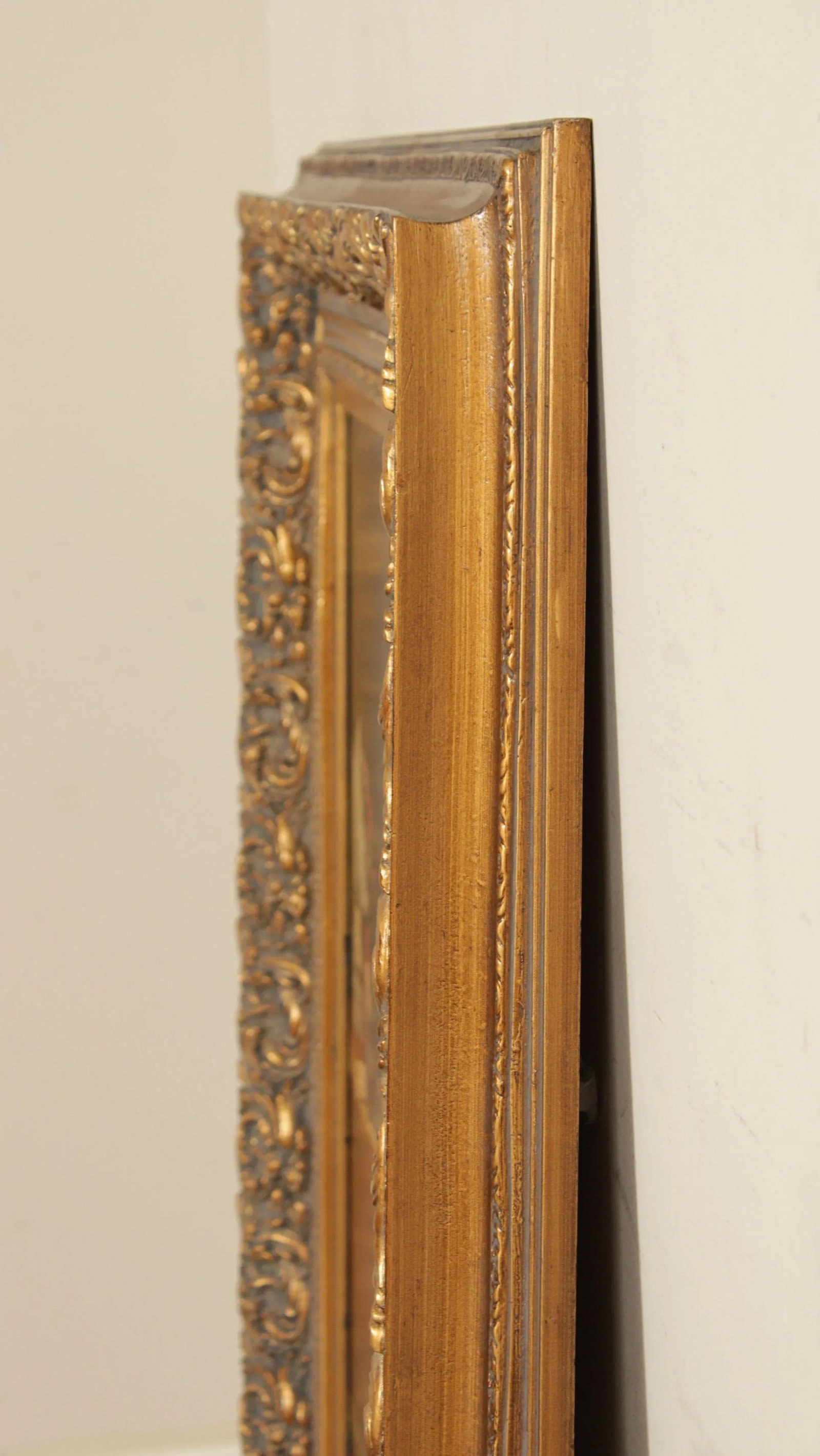 Vintage 20th C. Portrait of Victorian Woman Oil Painting, Signed 'D. Hawkins' - 4