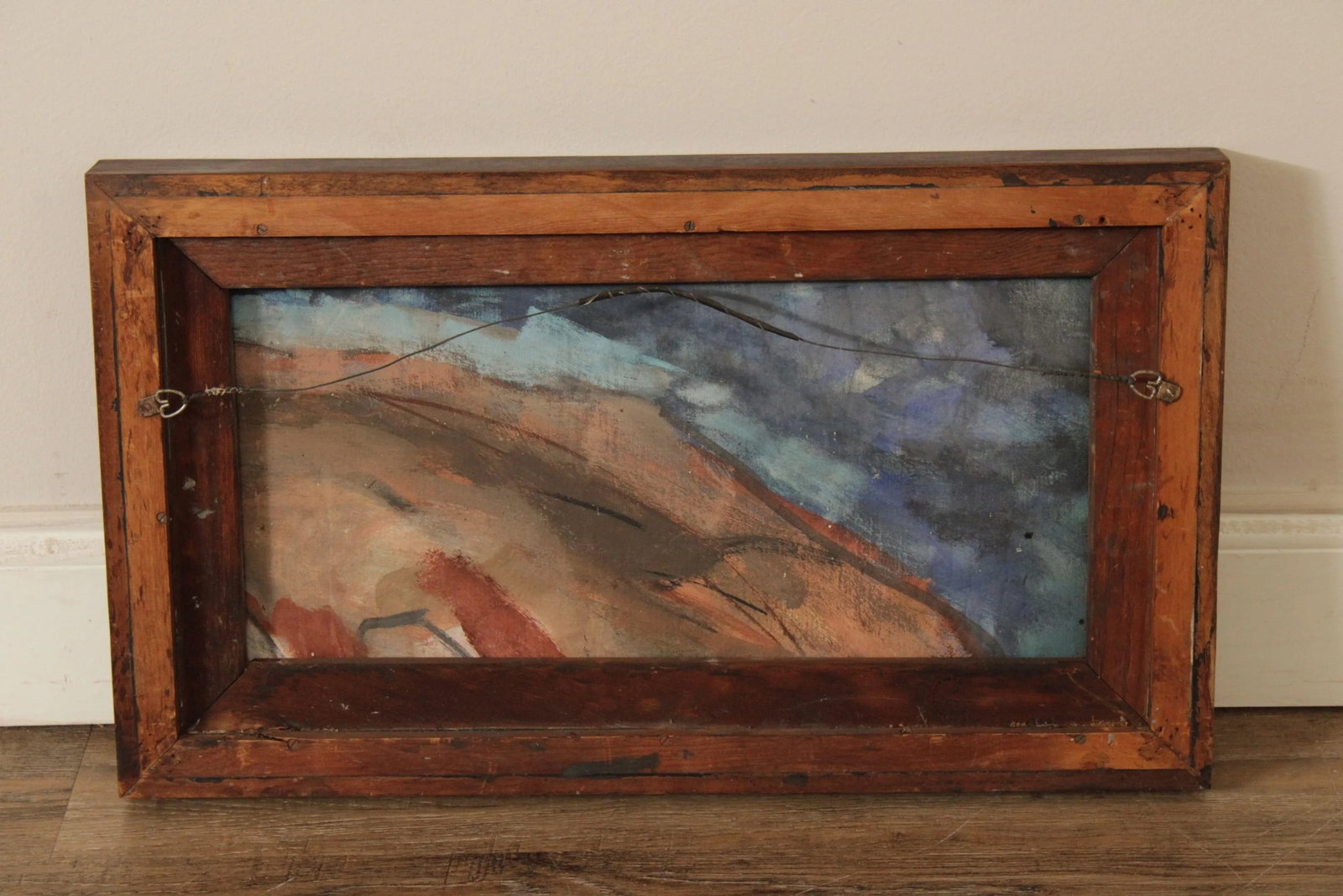 Mid 20th Century Modernist Landscape Oil Painting, Signed - 12