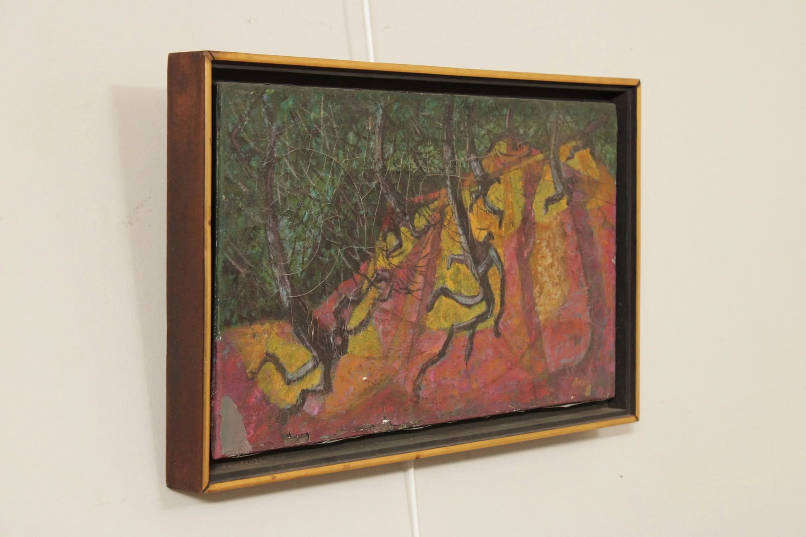 Mid 20th Century Modernist Landscape Oil Painting, Signed - 3
