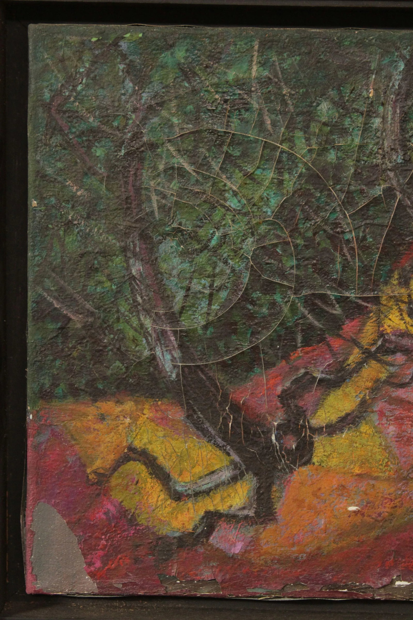 Mid 20th Century Modernist Landscape Oil Painting, Signed - 6