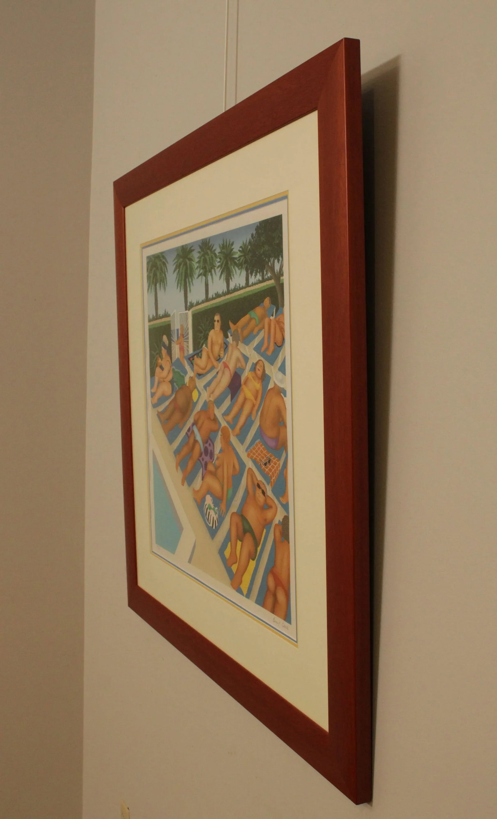 Sunbathers' Signed Lithograph by Beryl Cook - 4