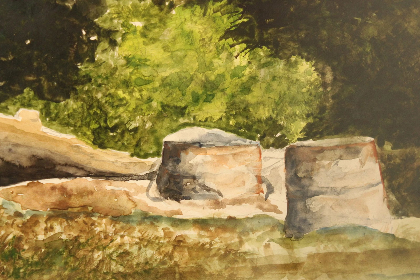 20th Century American Landscape Watercolor Painting, Signed - 7