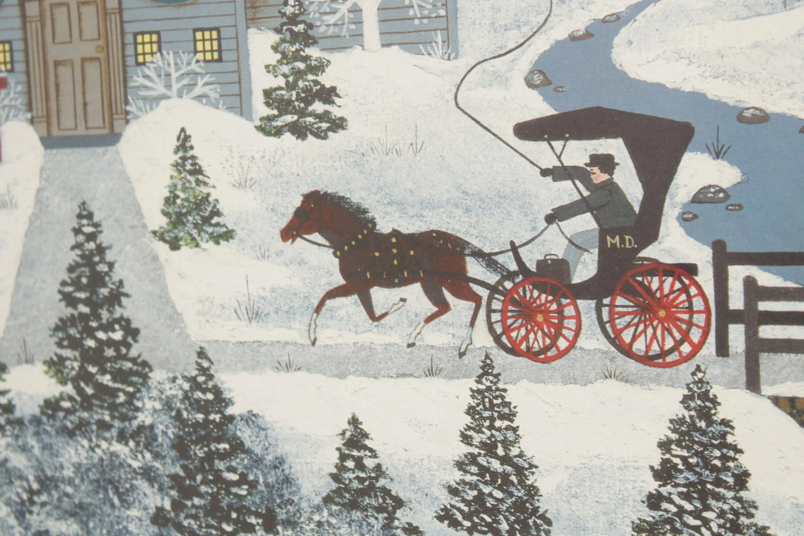 1980s 'Doc's Race with the Stork' Limited Edition Art Print by Jane Wooster Scott - 12