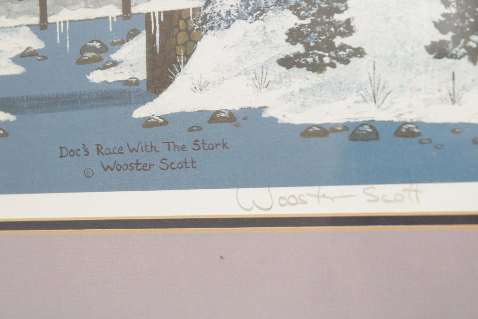 1980s 'Doc's Race with the Stork' Limited Edition Art Print by Jane Wooster Scott - 7