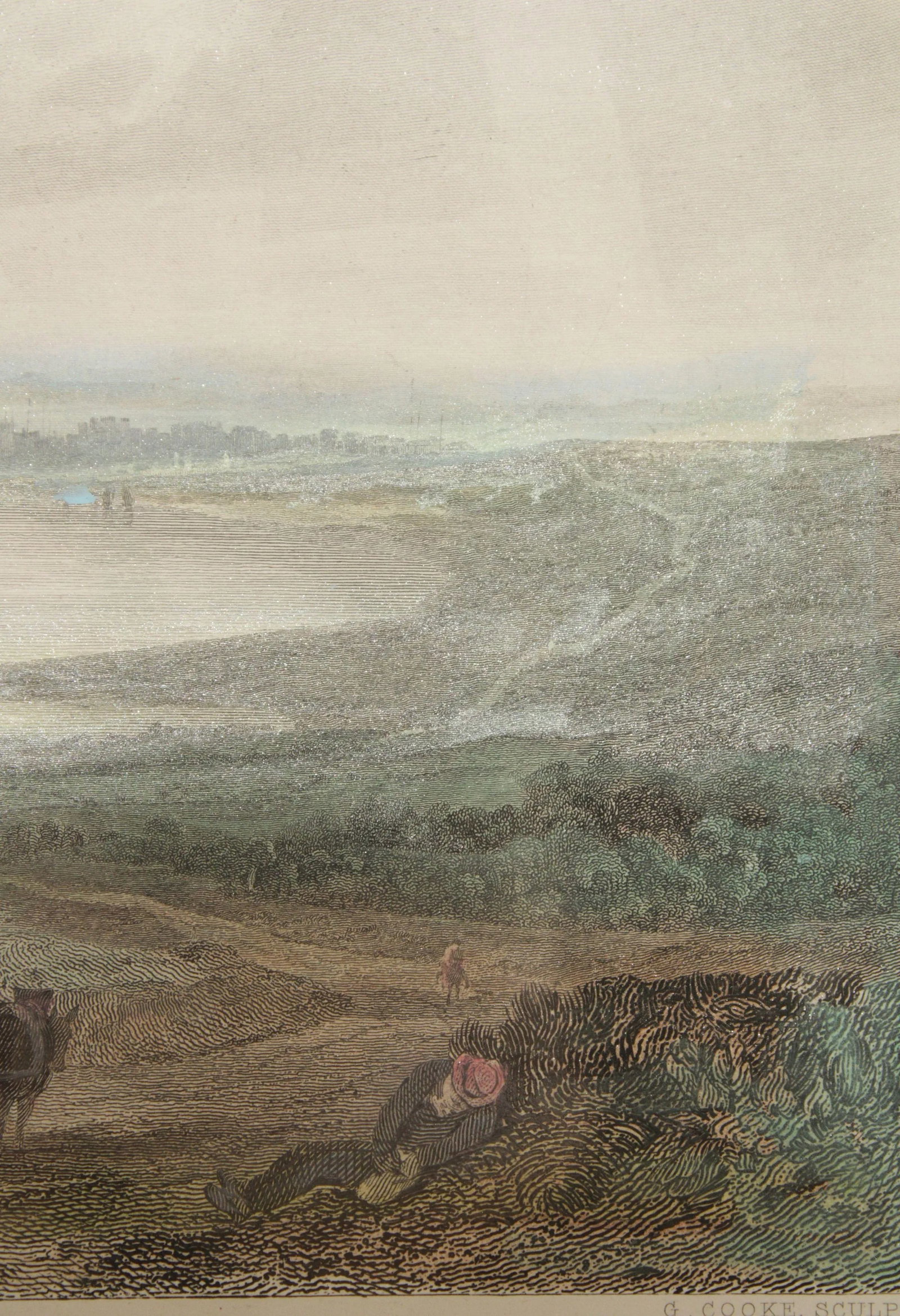 19th C. English 'Poole' After J. M. W. Turner Hand-Colored Engraving - 11