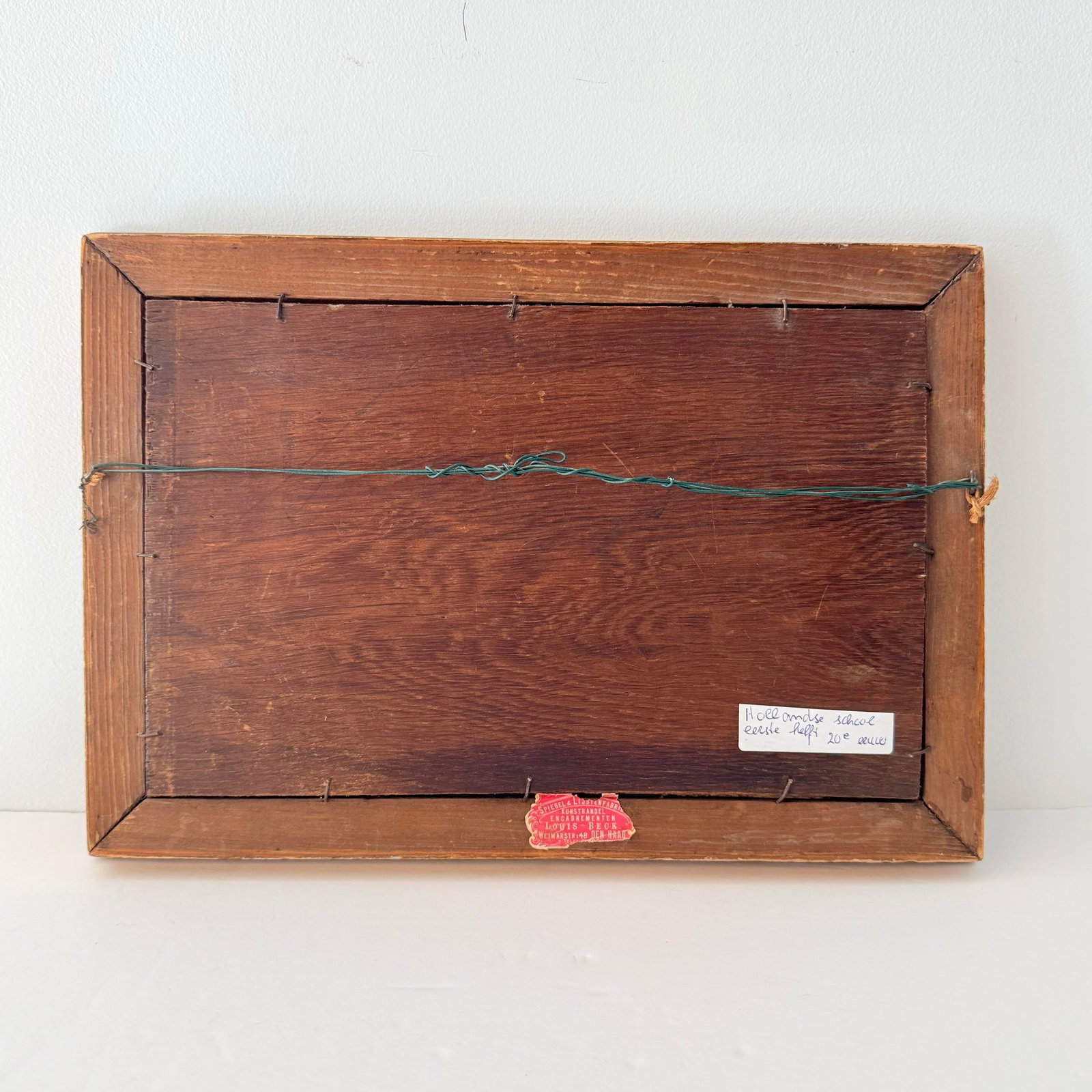 Early 20th-Century Dutch School Coastal Landscape in Period Ornamental Frame - 7