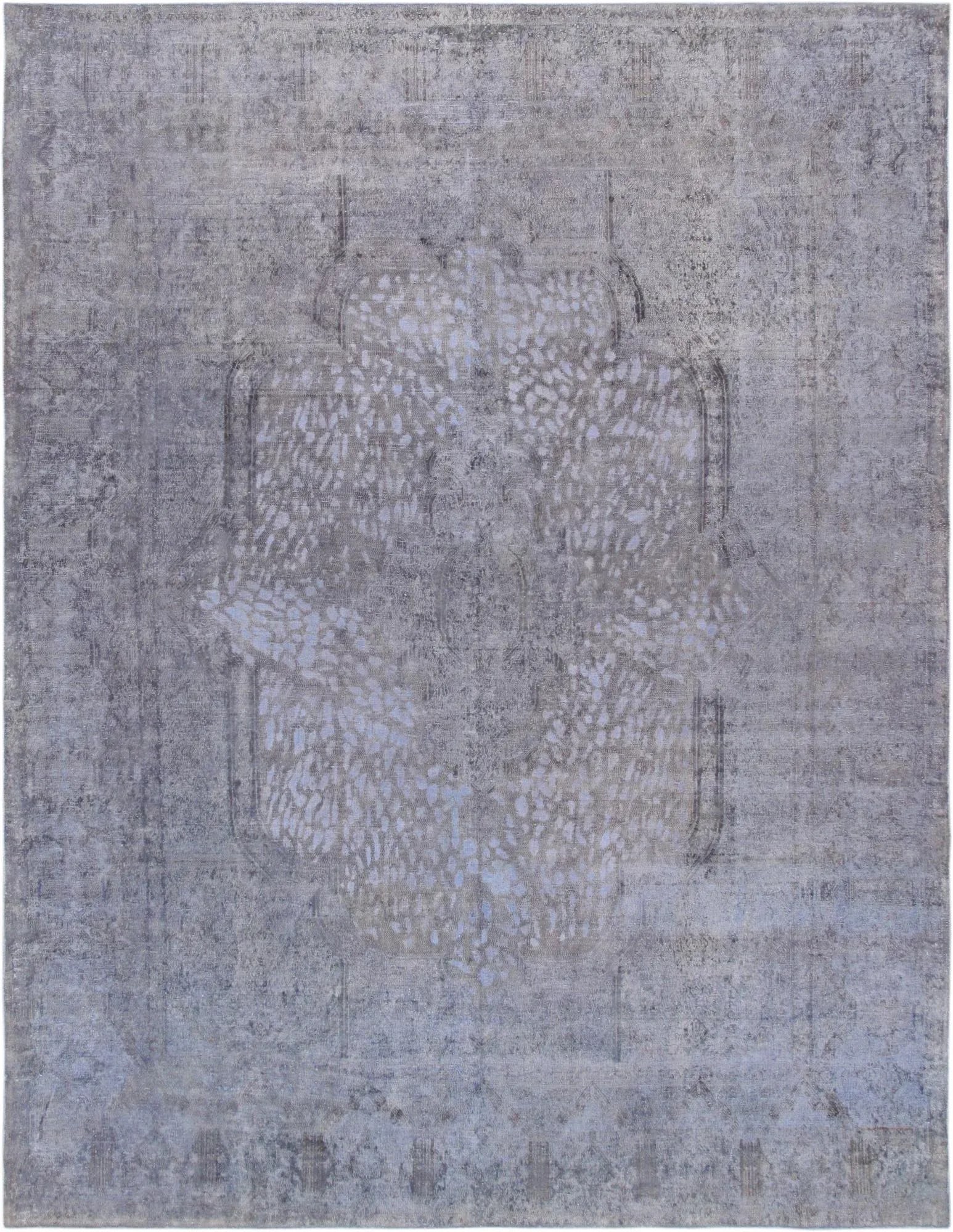 Vintage Overdye Purple/Grey Rug, 9' 5" X 12' 6" - 4